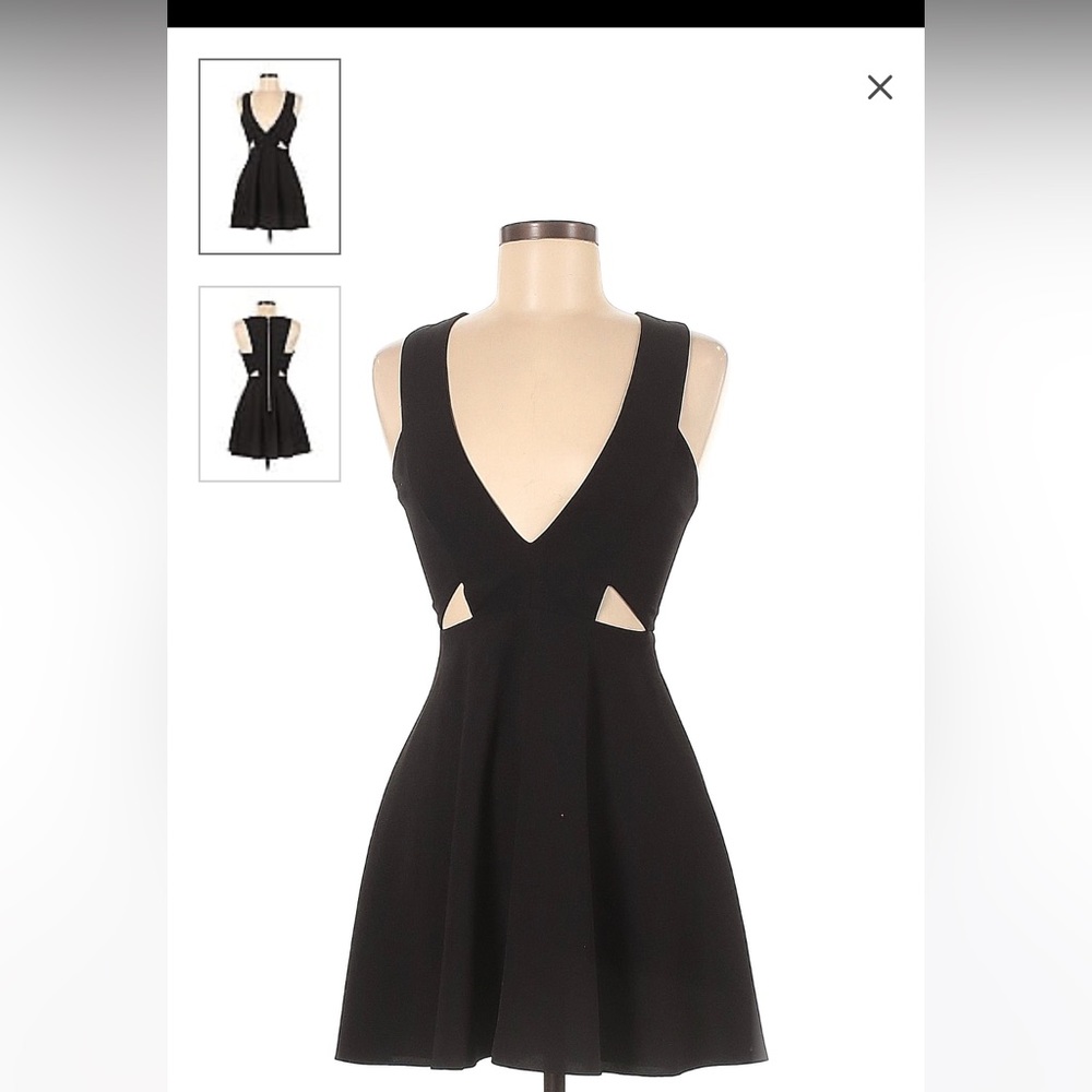 NBD X NAVEN black mini dress. New. Size S. 60% Rayon 35% Nylon 5% Spandex
